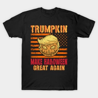 Trumpkin Make Halloween Great Again Funny Trump Halloween T-Shirt